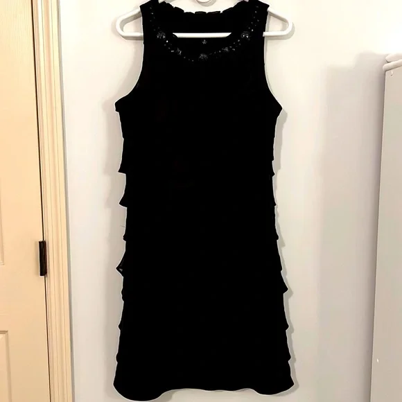 S.L. Fashions | Dresses | Black Tiered Cocktail Dress By S L Fashions |  Poshmark